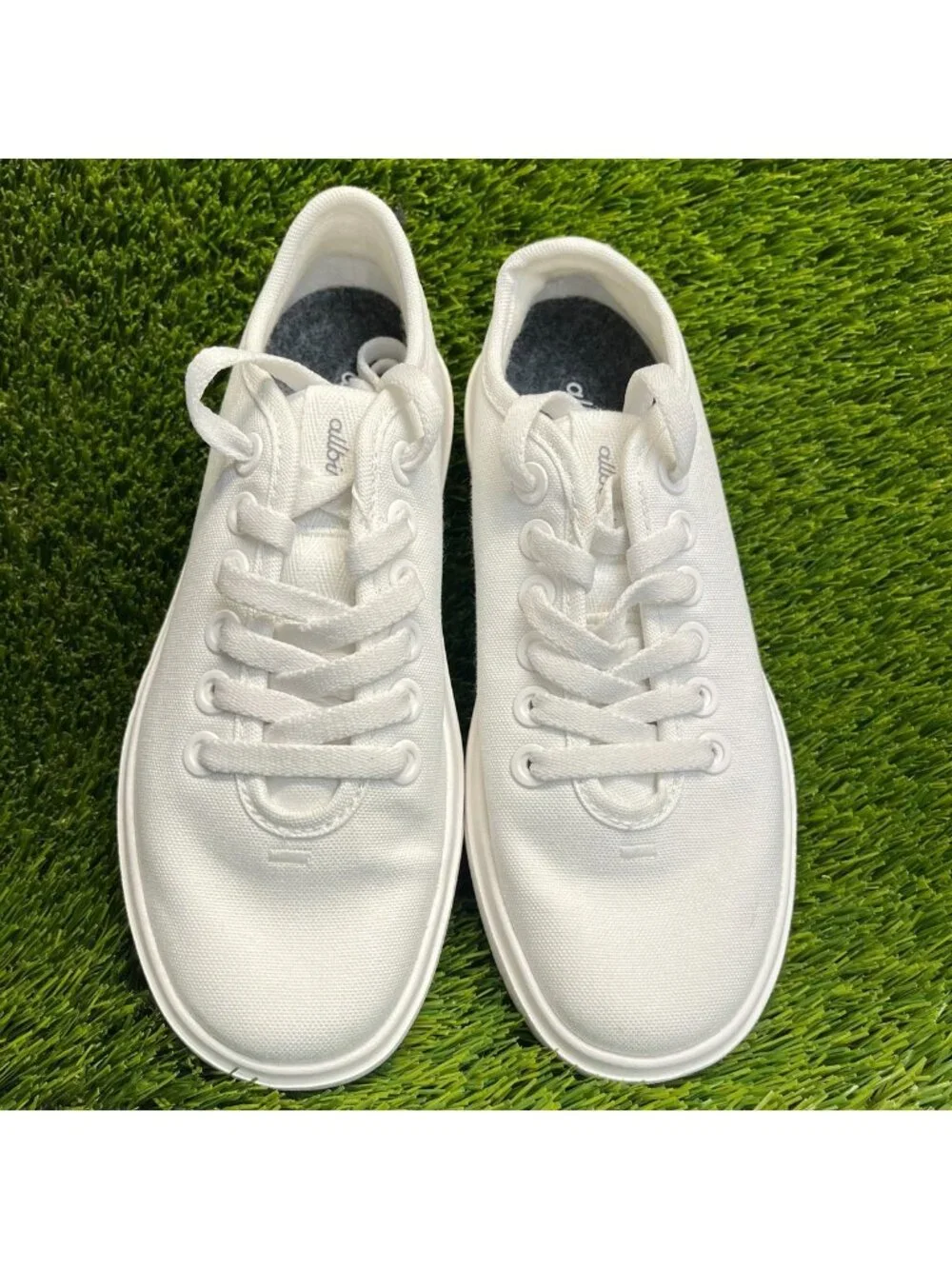 Allbirds Canvas Piper 2 Womens Size 6 White Athletic Running Shoes Sneakers